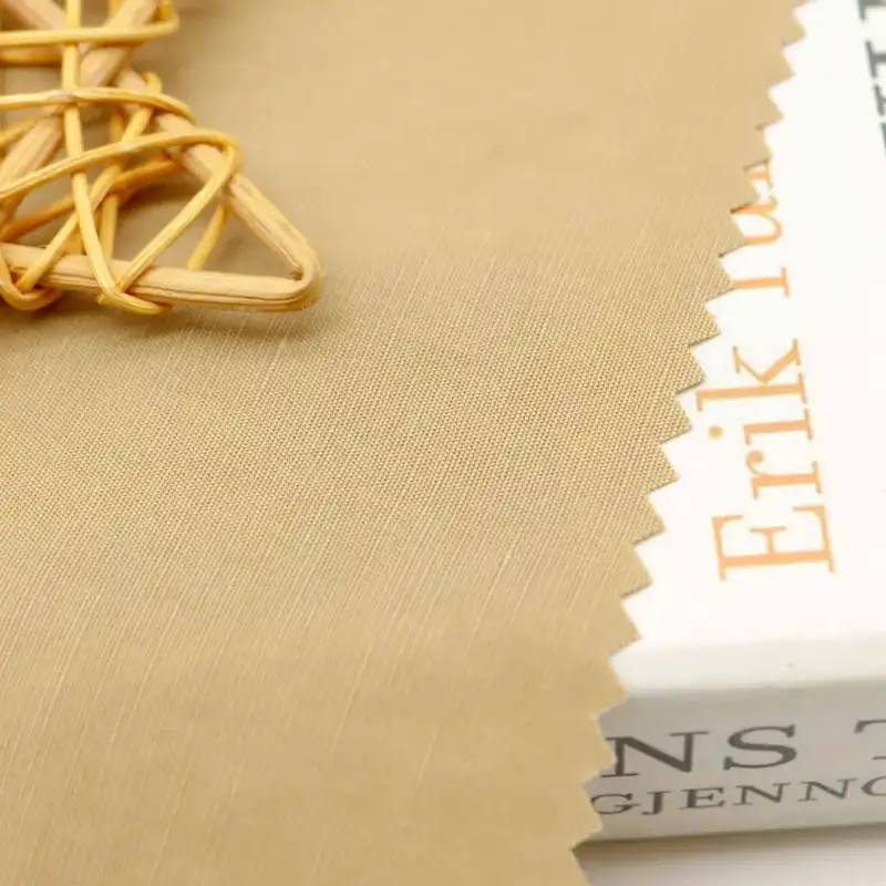 China Fabric for Shirt,Blouse,Shirt Long Sleeve Button ,Shirt Half Sleeve Button  Cotton Plain Natural Woven Fabric Tencel Flax Khaki color buy from China wholesaler bulk order at wholesale price free worldwide shipping Alibaba