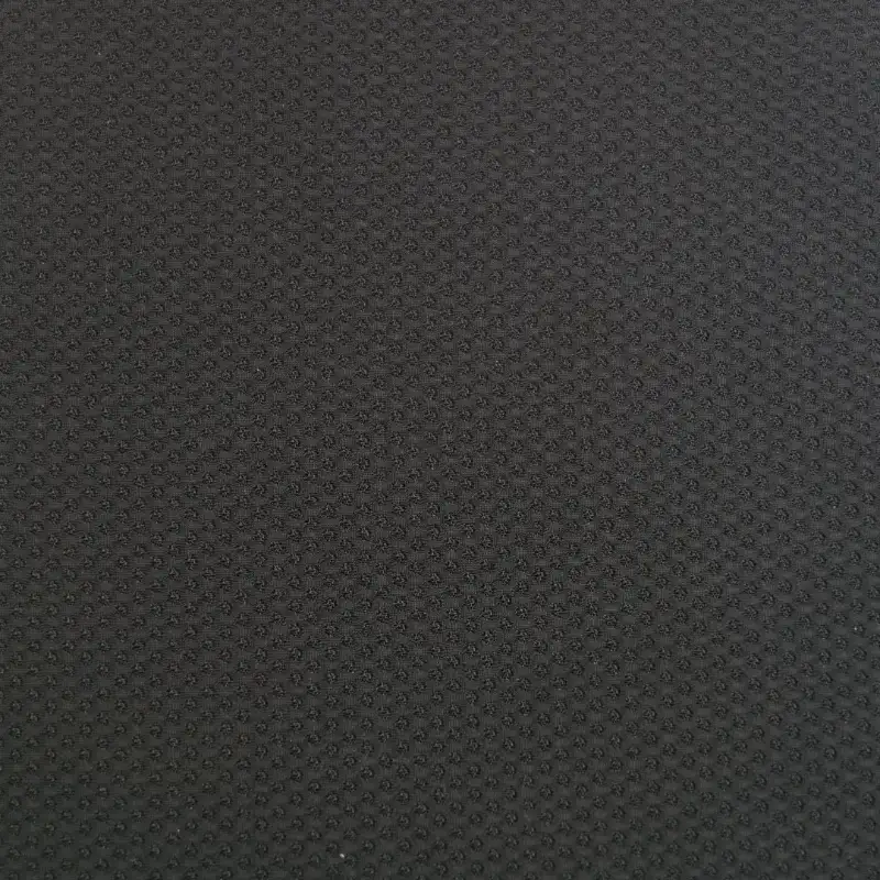 China Fabric for Jackets,Bomber jacket Mesh Knit Fabric Polyester Spandex Black color buy from China wholesaler bulk order at wholesale price free worldwide shipping Alibaba