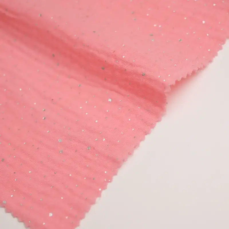 China Fabric for Loungewear Cotton Double Layer Crepe Gauze Natural Woven Fabric Cotton Solid color buy from China wholesaler bulk order at wholesale price free worldwide shipping Alibaba