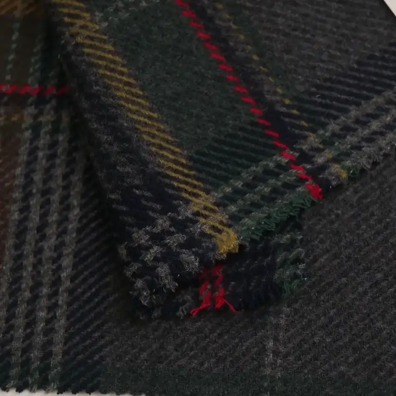China Fabric for Trench Coat,Overcoat Knit Woolen Fabric Woolen Polyester Check color buy from China wholesaler bulk order at wholesale price free worldwide shipping Alibaba