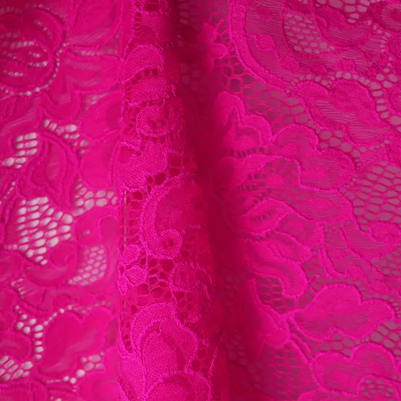China Fabric for Shirt,Blouse,Shirt Long Sleeve Button ,Dresses (Cardigan Open)  Lace Knit Fabric Nylon Spandex red color buy from China wholesaler bulk order at wholesale price free worldwide shipping Alibaba