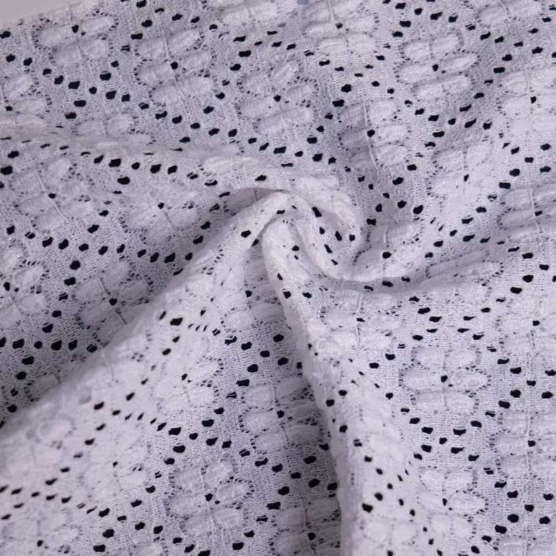 China Fabric for Blouse,Skirt,Shirt Long Sleeve Button ,Dresses (Pullover)  Lace Knit Fabric Polyester Spandex purple color buy from China wholesaler bulk order at wholesale price free worldwide shipping Alibaba