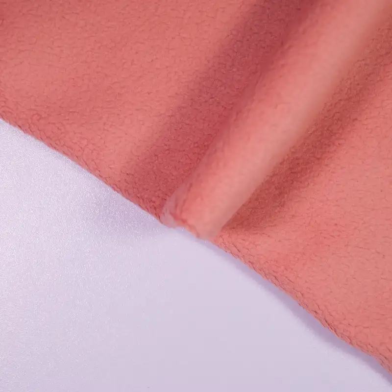 China Fabric for Jackets,Loungewear Polar Fleece Knit Fabric Polyester Spandex burgundy color buy from China wholesaler bulk order at wholesale price free worldwide shipping Alibaba