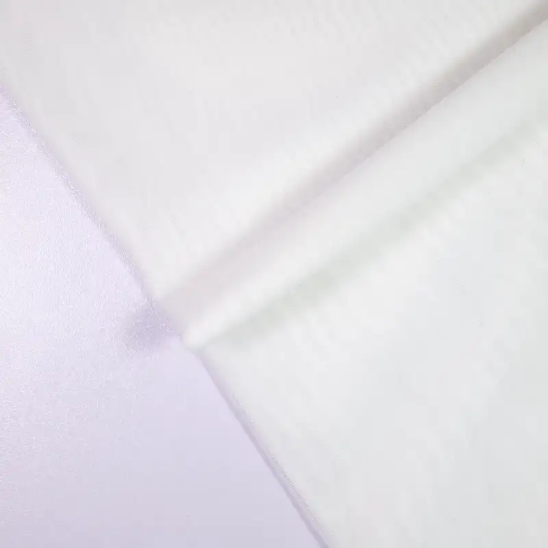 China Fabric for Interlining Mesh Knit Fabric Polyester Spandex White color buy from China wholesaler bulk order at wholesale price free worldwide shipping Alibaba