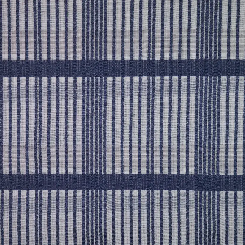 China Fabric for Shirt,Blouse,Crop Top,Skirt Yarn Dyed Check Woven Blended Fabric Cotton Silk Navy color buy from China wholesaler bulk order at wholesale price free worldwide shipping Alibaba