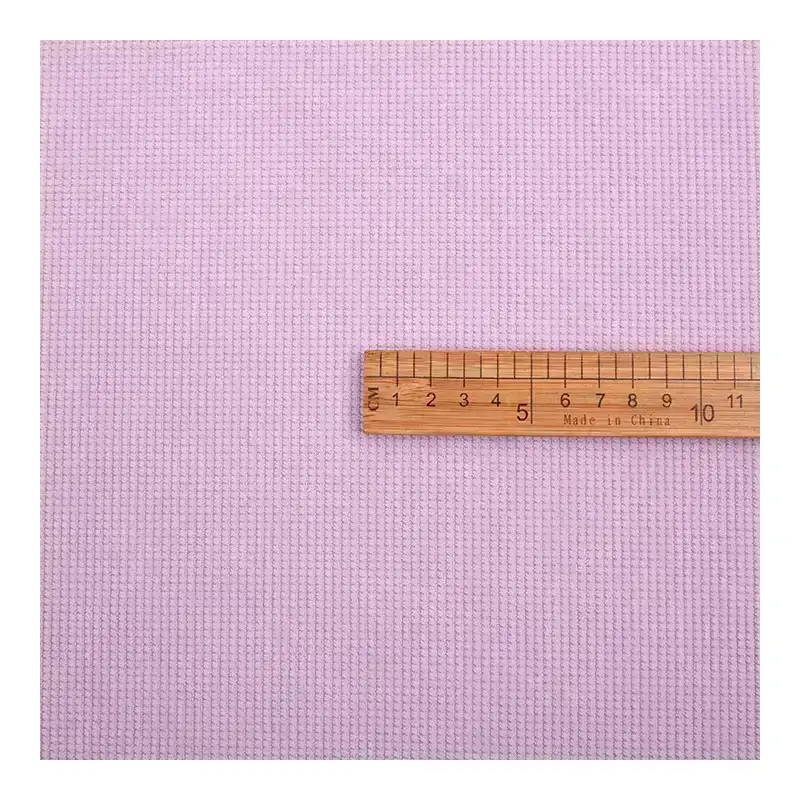China Fabric for Pants,Skirt,Padded Jacket,Uniform,Knitted Jacket ,Round Neck Pullover ,Knitted Trousers  knitted Corduroy Knit Fabric Polyester Purple color buy from China wholesaler bulk order at wholesale price free worldwide shipping Alibaba