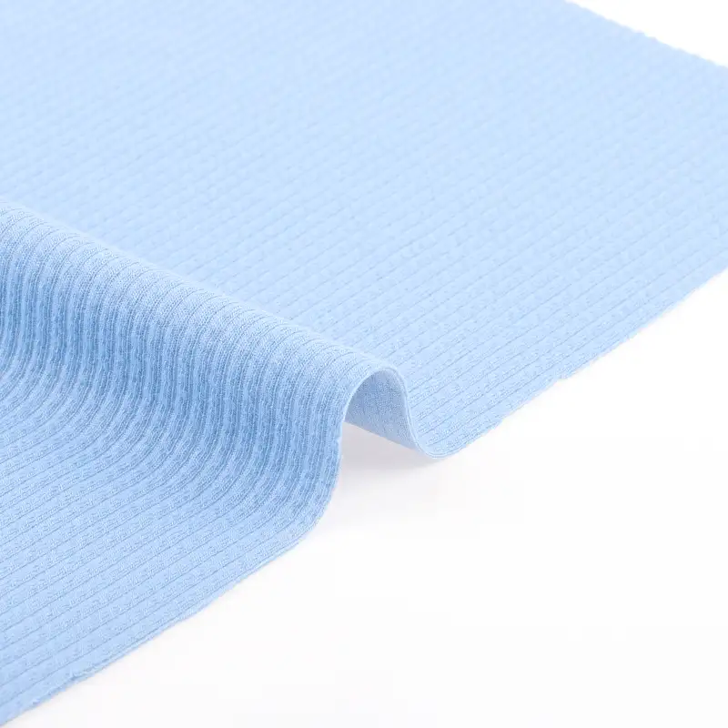 China Fabric for T-Shirt,Polo Shirt,Jogger,Tracksuits Weft Jacquard Knit Fabric Polyester Spandex BLUE color buy from China wholesaler bulk order at wholesale price free worldwide shipping Alibaba