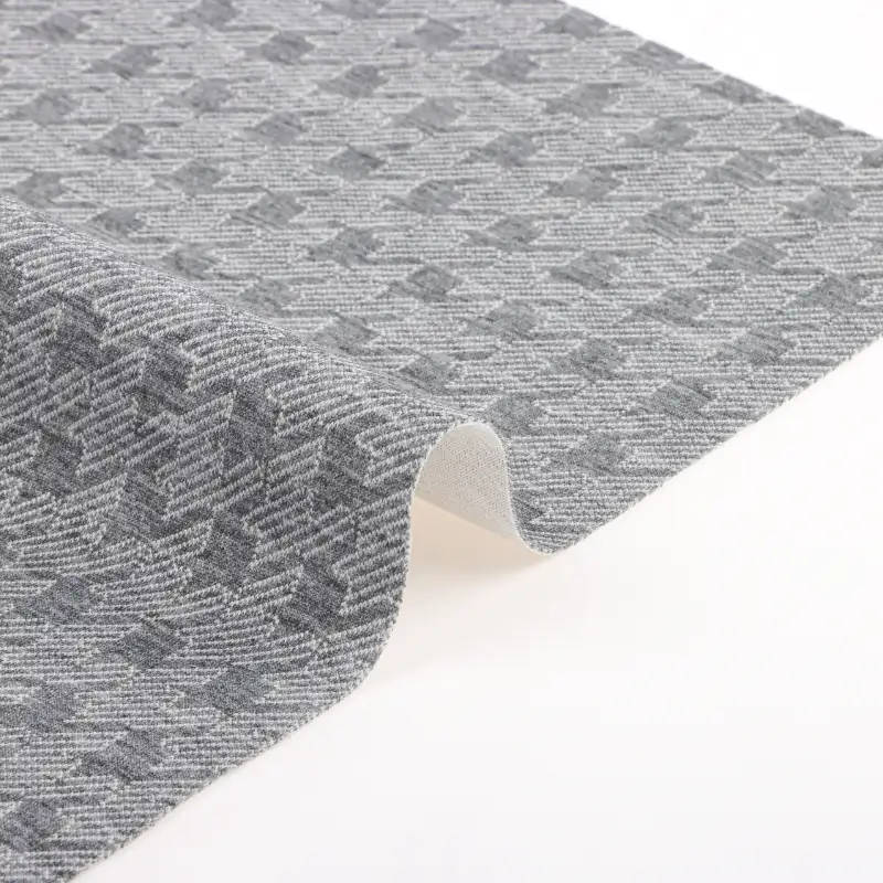 China Fabric for T-Shirt,Polo Shirt,Loungewear Scuba Knit Fabric Polyester Recycled Cotton Spandex Grey color buy from China wholesaler bulk order at wholesale price free worldwide shipping Alibaba