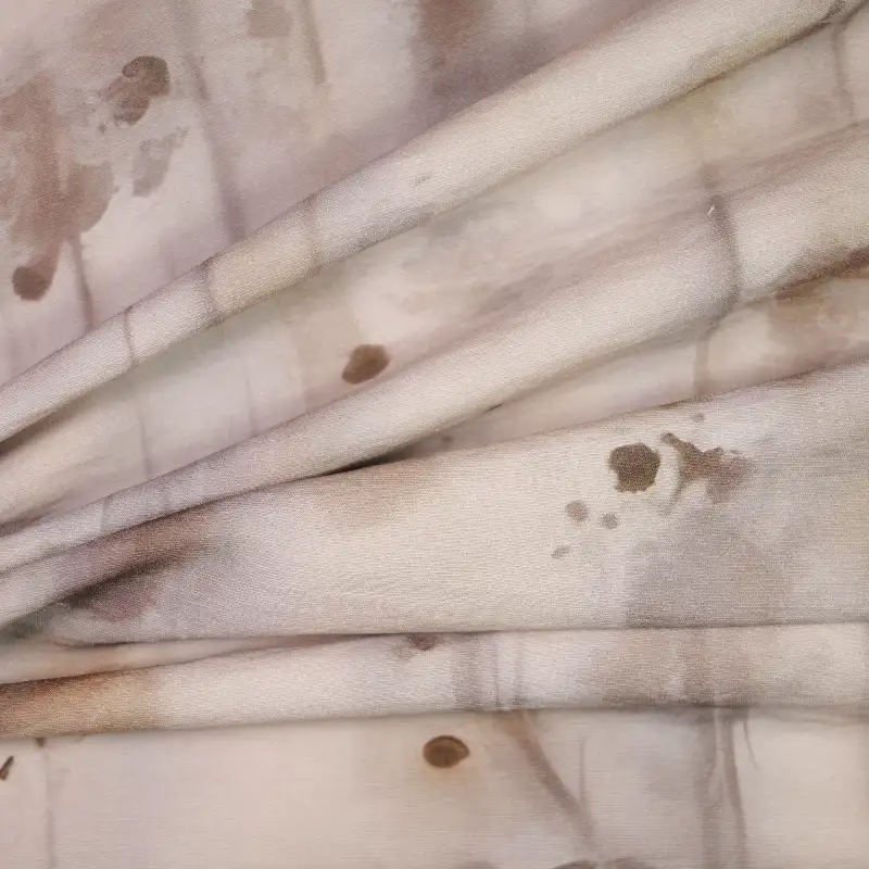 China Fabric for Shirt,Blouse,Crop Top Chiffon Woven Blended Fabric Rayon Nylon Beige color buy from China wholesaler bulk order at wholesale price free worldwide shipping Alibaba