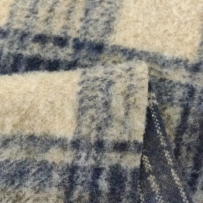 China Fabric for Jackets,Hoodie,Padded Jacket,Overcoat Knit Woolen Fabric Woolen Polyester Wool navy color buy from China wholesaler bulk order at wholesale price free worldwide shipping Alibaba