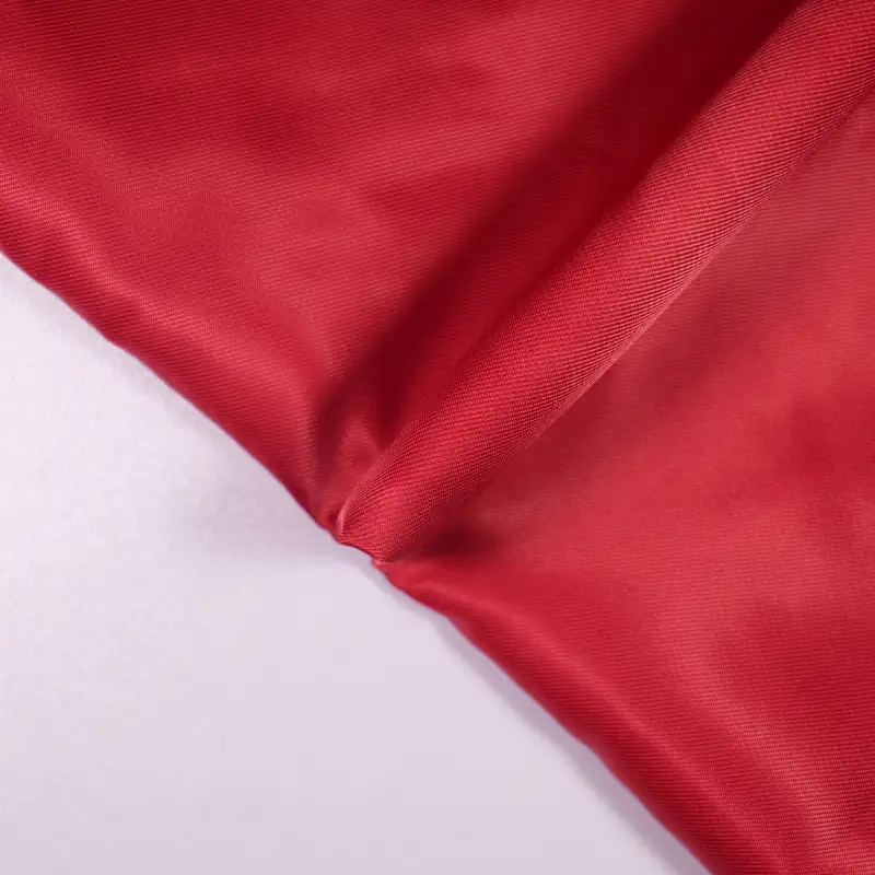 China Fabric for Interlining Polyester Pongee Synthetic Woven Fabric Polyester Red color buy from China wholesaler bulk order at wholesale price free worldwide shipping Alibaba