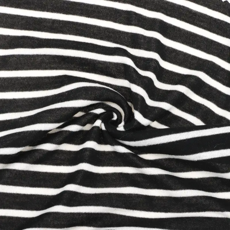 China Fabric for T-Shirt,Polo Shirt,Tank Top,Jogger Rib Knit Fabric Polyester Recycled Cotton Black and white color buy from China wholesaler bulk order at wholesale price free worldwide shipping Alibaba