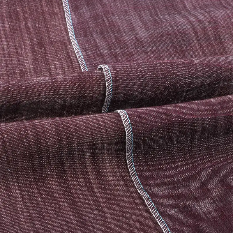 China Fabric for Shirt,Blouse,Skirt Tencel Denim Denim Lyocell BURGUNDY color buy from China wholesaler bulk order at wholesale price free worldwide shipping Alibaba