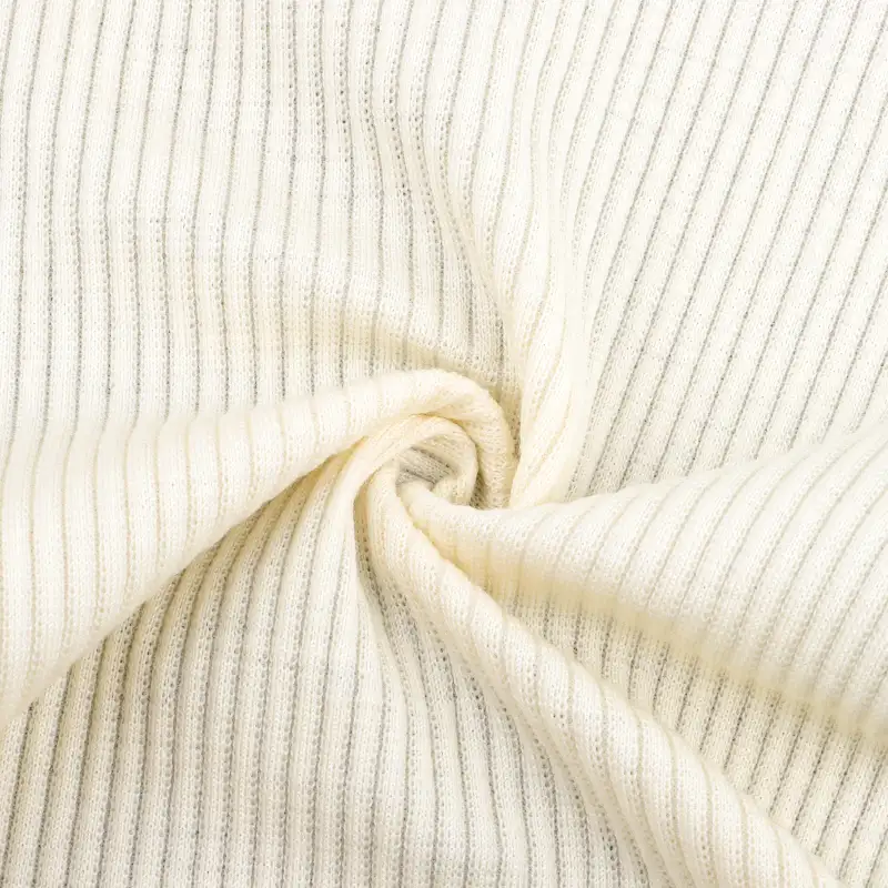 China Fabric for Polo Shirt,Crop Top,Hoodie,T-shirt  Rib Knit Fabric Wool Acrylic Spandex Brown color buy from China wholesaler bulk order at wholesale price free worldwide shipping Alibaba