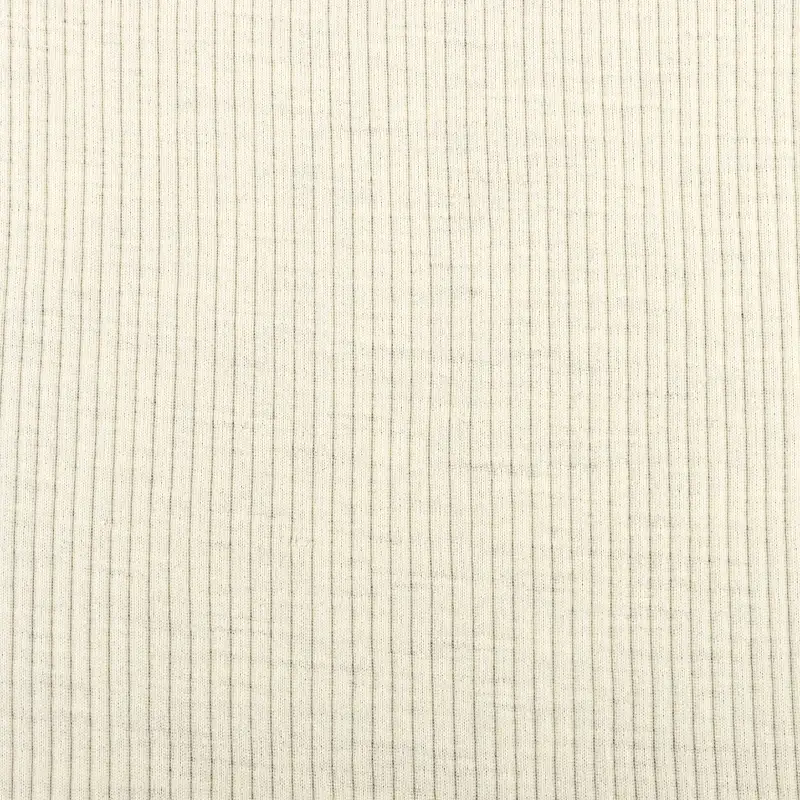 China Fabric for T-Shirt,Polo Shirt,Crop Top Rib Knit Fabric Wool cream-coloured color buy from China wholesaler bulk order at wholesale price free worldwide shipping Alibaba