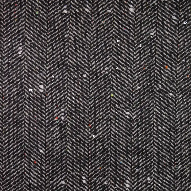 China Fabric for Suit Trouser,Blazer,Overcoat,Suit,Full-Zipper Cardigan  Chanel-Style Fabric Woolen Wool Polyester Chemical Fiber Black color buy from China wholesaler bulk order at wholesale price free worldwide shipping Alibaba
