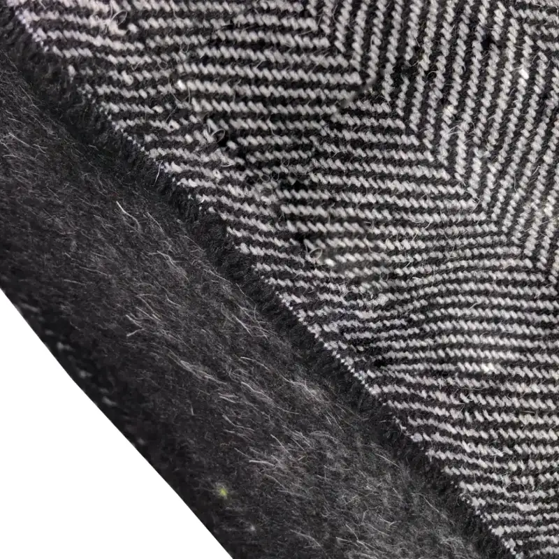 China Fabric for Blazer,Skirt ,Over Shirt,Bomber jacket Chanel-Style Fabric Woolen Wool Polyester Chemical Fiber Black color buy from China wholesaler bulk order at wholesale price free worldwide shipping Alibaba