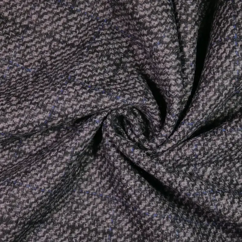 China Fabric for Suit Trouser,Blazer,Suit Chanel-Style Fabric Woolen Wool Polyester Chemical Fiber Black color buy from China wholesaler bulk order at wholesale price free worldwide shipping Alibaba