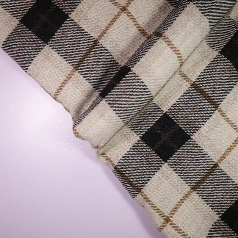 China Fabric for Suit,Skirt ,Over Shirt,Bomber jacket Chanel-Style Fabric Woolen Wool Polyester Chemical Fiber Bisque color buy from China wholesaler bulk order at wholesale price free worldwide shipping Alibaba