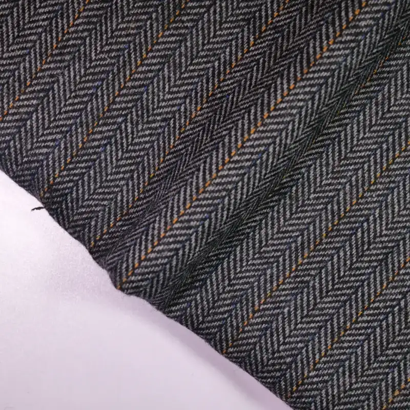 China Fabric for Pants,Suit Trouser,Blazer,Suit,Full-Zipper Cardigan  Chanel-Style Fabric Woolen Polyester Wool Chemical Fiber DarkGray color buy from China wholesaler bulk order at wholesale price free worldwide shipping Alibaba