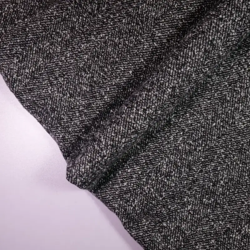 China Fabric for Overcoat,Suit,Uniform Chanel-Style Fabric Woolen Polyester Wool Chemical Fiber Black color buy from China wholesaler bulk order at wholesale price free worldwide shipping Alibaba