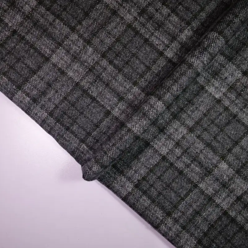 China Fabric for Suit Trouser,Jackets,Blazer,Overcoat Chanel-Style Fabric Woolen Wool Polyester Chemical Fiber Black color buy from China wholesaler bulk order at wholesale price free worldwide shipping Alibaba