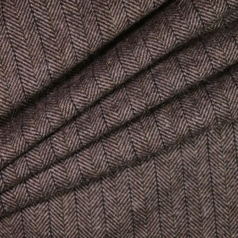 China Fabric for Shirt,Pants,Suit Trouser,Jackets Chanel-Style Fabric Woolen Polyester Chemical Fiber Wool Brown color buy from China wholesaler bulk order at wholesale price free worldwide shipping Alibaba
