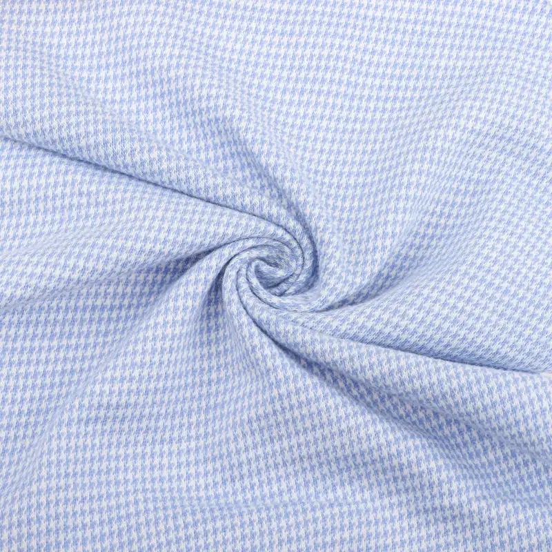 China Fabric for Loungewear,Pajamas,Hoodie Waffle Knit Fabric Polyester Cotton Blue and white color buy from China wholesaler bulk order at wholesale price free worldwide shipping Alibaba