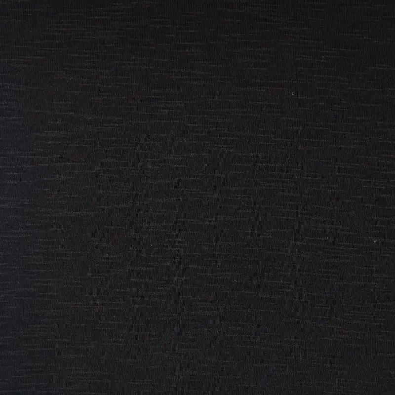 China Fabric for Polo Shirt,Blouse Rib Knit Fabric Linen Cotton black color buy from China wholesaler bulk order at wholesale price free worldwide shipping Alibaba
