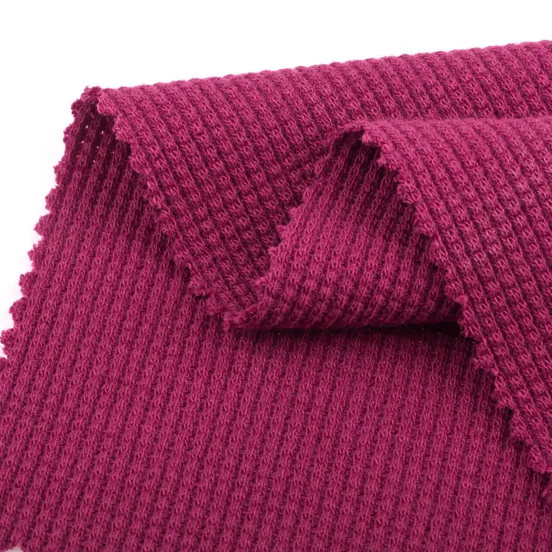 China Fabric for Loungewear,Pajamas,Hoodie Waffle Knit Fabric Polyester Cotton Blue and white color buy from China wholesaler bulk order at wholesale price free worldwide shipping Alibaba