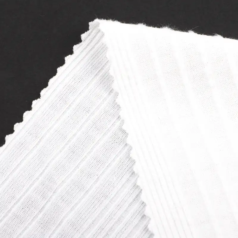 China Fabric for Tank Top,Crop Top,Hoodie Rib Knit Fabric Polyester Spandex Blue color buy from China wholesaler bulk order at wholesale price free worldwide shipping Alibaba