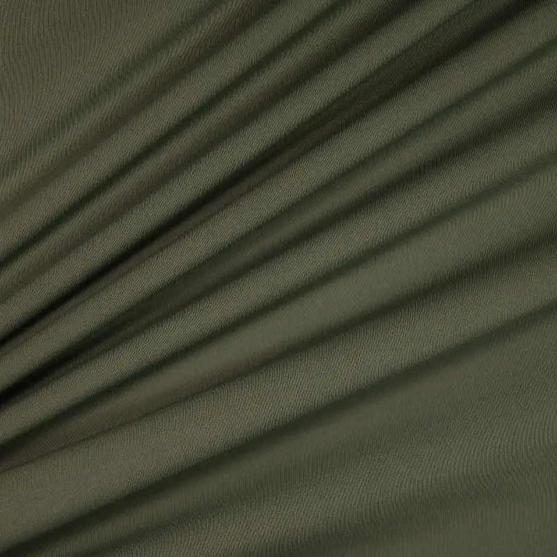 China Fabric for T-Shirt,Polo Shirt,Yoga Pants,Swim shorts Four-way Stretch (Bi-Stretch) Knit Fabric Polyester Spandex Olive color buy from China wholesaler bulk order at wholesale price free worldwide shipping Alibaba