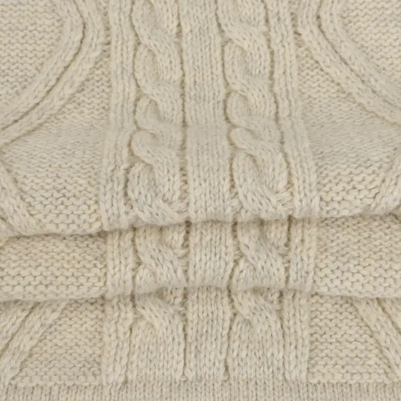 China Yarn for Half-Zipper Cardigan (Sweater),Knitted Jacket (Sweater),Hoodie  (Sweater) Woollen Spun Regular Yarn Cotton PTT Merino Wool Cream color buy from China wholesaler bulk order at wholesale price free worldwide shipping Alibaba