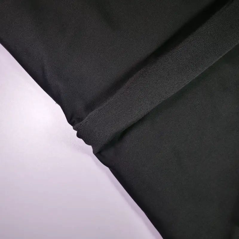 China Fabric for Hoodie  ,Loungewear,Tracksuits Sherpa Knit Fabric Polyester Black color buy from China wholesaler bulk order at wholesale price free worldwide shipping Alibaba