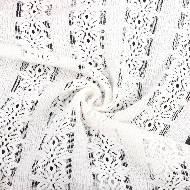 China Fabric for Shirt,Pants,Denim Jacket,Blazer,Crop Top,Jogger,Hoodie Tricot Knit Fabric Polyester Elastane cream color buy from China wholesaler bulk order at wholesale price free worldwide shipping Alibaba