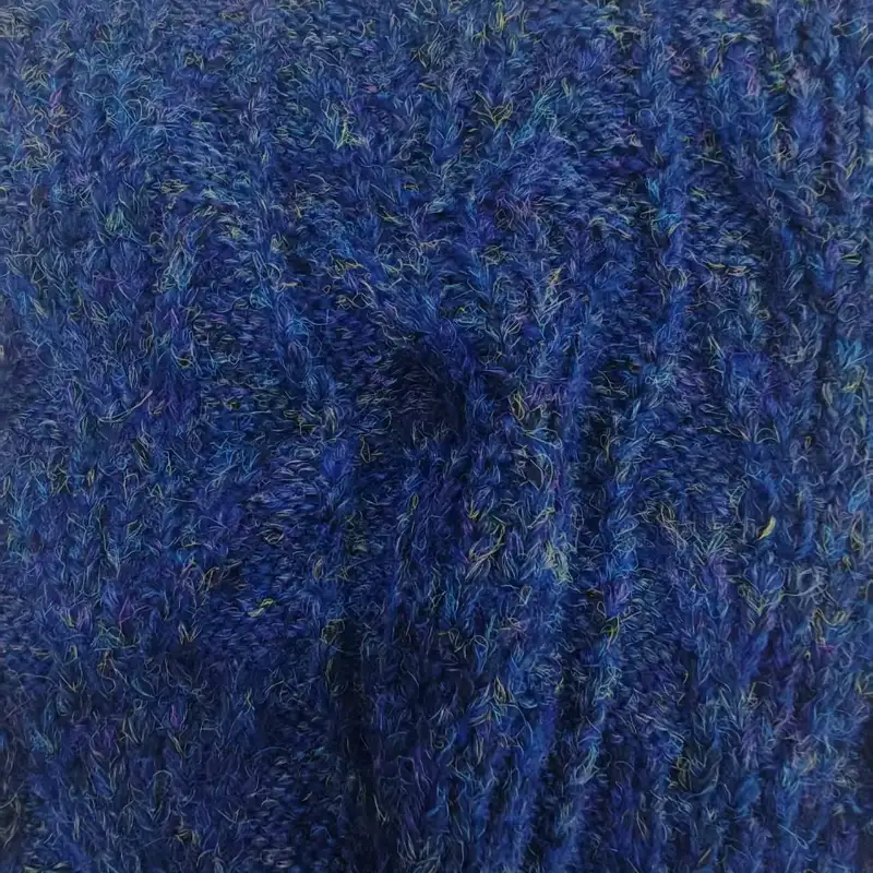 China Yarn for Hoodie,Open Cardigan (Sweater),Round Neck Pullover (Sweater),Crop Top Pullover (Sweater) Air Spun Yarn Fancy Yarn Polyester Recycled Polyester Wool Dark blue color buy from China wholesaler bulk order at wholesale price free worldwide shipping Alibaba
