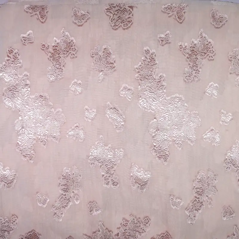China Fabric for Shirt,Blouse,Crop Top Jacquard Woven Blended Fabric Polyester Cotton Pink color buy from China wholesaler bulk order at wholesale price free worldwide shipping Alibaba
