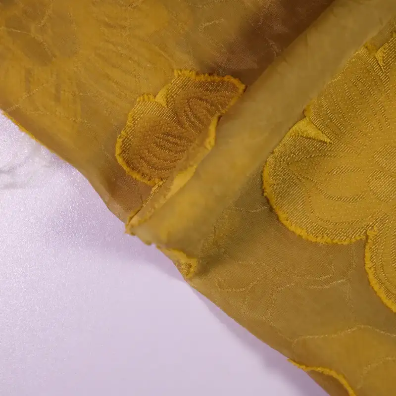 China Fabric for Shirt,Tank Top,Crop Top,Skirt Jacquard Woven Blended Fabric Polyamide yellow color buy from China wholesaler bulk order at wholesale price free worldwide shipping Alibaba