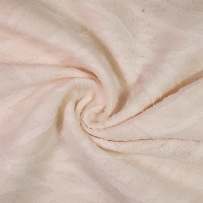 China Fabric for Shirt,Tank Top,Crop Top,Skirt Polyester Jacquard Synthetic Woven Fabric Polyester Beige color buy from China wholesaler bulk order at wholesale price free worldwide shipping Alibaba