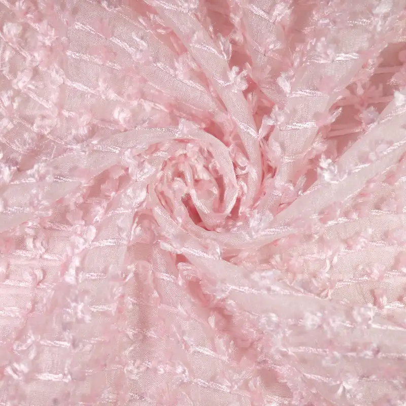 China Fabric for Shirt,Pants,T-Shirt,Crop Top,Skirt Jacquard Woven Blended Fabric Nylon pink color buy from China wholesaler bulk order at wholesale price free worldwide shipping Alibaba