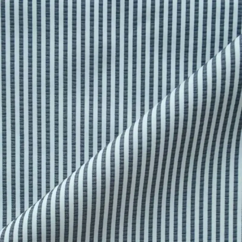 China Fabric for Pants,Jackets,Blazer,Light Jacket Polyester Cationic Woven Fabric Synthetic Woven Fabric Polyester Gray white vertical bar color buy from China wholesaler bulk order at wholesale price free worldwide shipping Alibaba