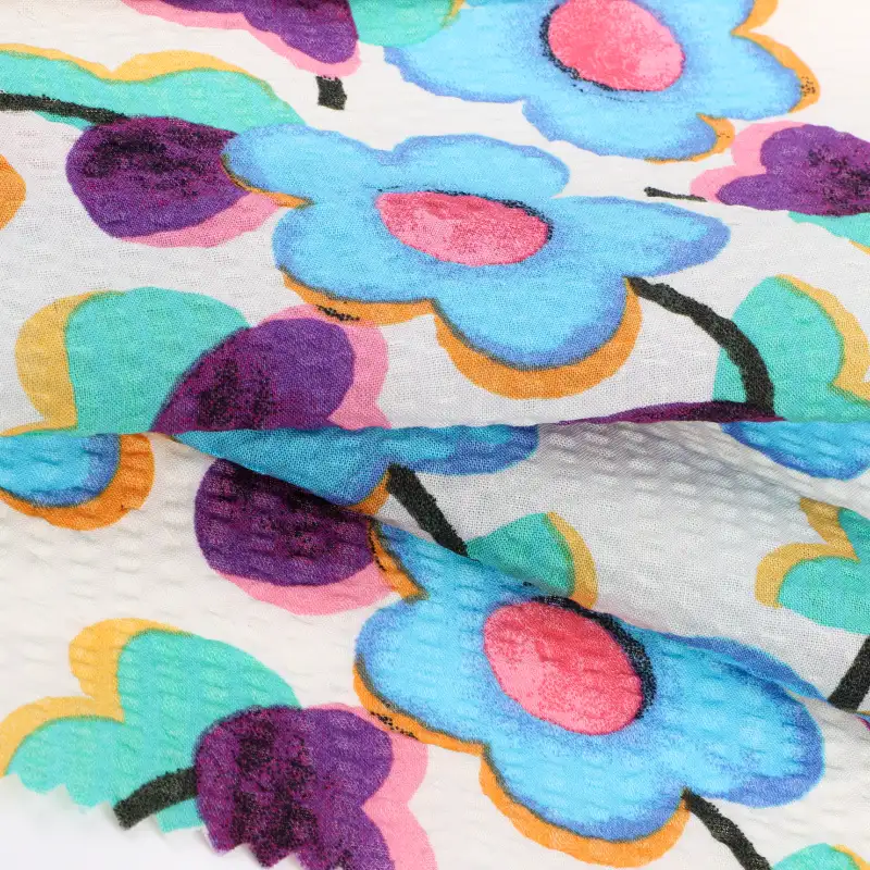 China Fabric for Blouse,Skirt,Dresses (Cardigan Open) ,Skirt ,Loungewear Crepe Natural Woven Fabric Cotton printing color buy from China wholesaler bulk order at wholesale price free worldwide shipping Alibaba