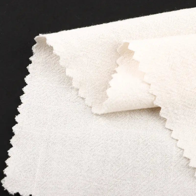 China Fabric for Blouse,Crop Top,Loungewear Cotton Crepe Natural Woven Fabric Cotton white color buy from China wholesaler bulk order at wholesale price free worldwide shipping Alibaba