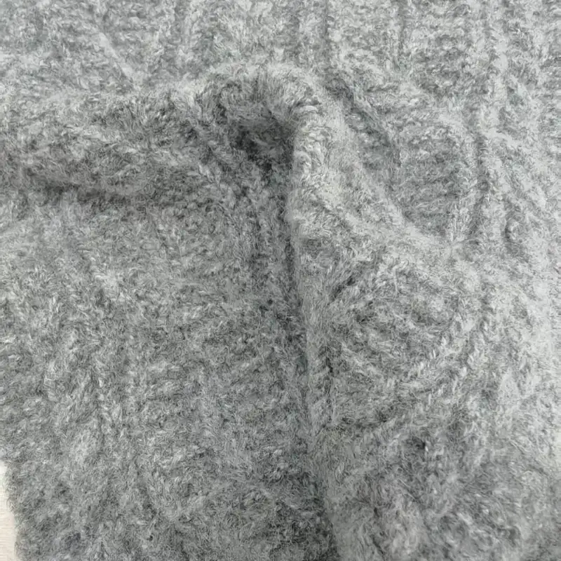 China Yarn for Open Cardigan (Sweater),Crew Neck Pullover (Sweater),Hoodie  (Sweater) Mossy Yarn Fancy Yarn Recycled Polyester Spandex Gray color buy from China wholesaler bulk order at wholesale price free worldwide shipping Alibaba