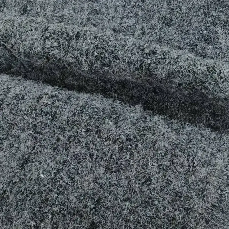 China Yarn for Hoodie,Open Cardigan (Sweater),Half-Zipper Cardigan (Sweater) Mossy Yarn Fancy Yarn Recycled Polyester RWS Wool Spandex Dark grey color buy from China wholesaler bulk order at wholesale price free worldwide shipping Alibaba