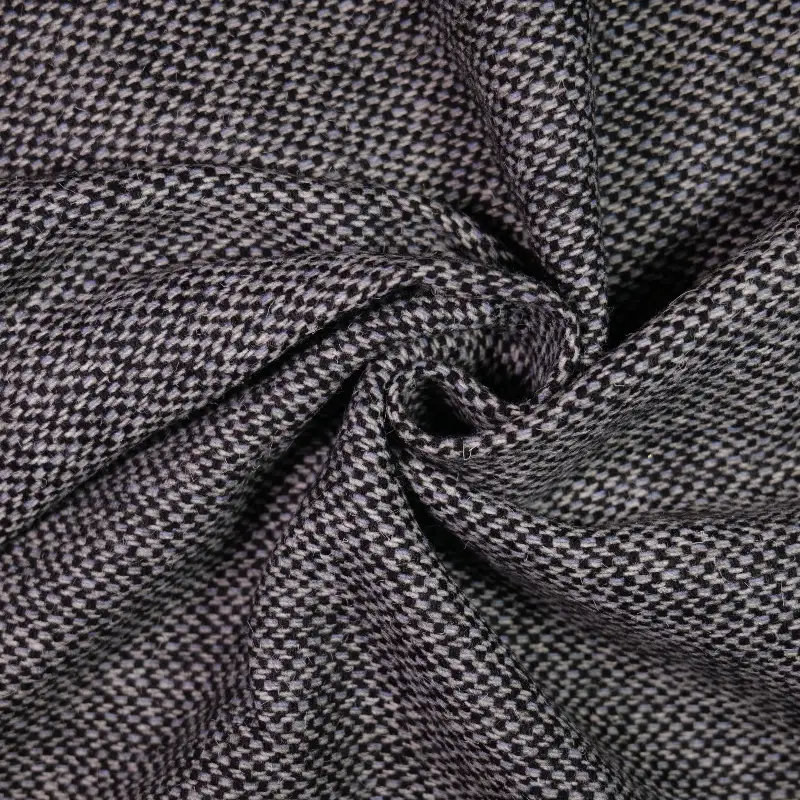 China Fabric for Suit Trouser,Blazer,Suit Chanel-Style Fabric Woolen Wool Polyester Chemical Fiber Black color buy from China wholesaler bulk order at wholesale price free worldwide shipping Alibaba