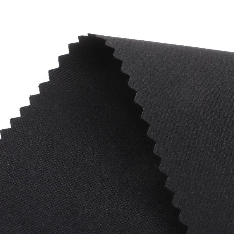 China Fabric for Pants,Jackets,Shorts,Trench Coat,Down Jacket Cavalry Twill Synthetic Woven Fabric Polyester BLACK color buy from China wholesaler bulk order at wholesale price free worldwide shipping Alibaba