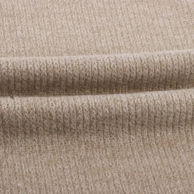 China Fabric for Shirt,Blazer,Blouse,Skirt Hacci Knit Fabric Polyester Rayon Elastane BEIGE color buy from China wholesaler bulk order at wholesale price free worldwide shipping Alibaba