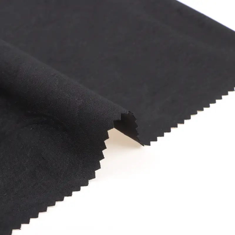 China Fabric for Shirt,Pants,Shorts Four-way Stretch (Bi-Stretch) Synthetic Woven Fabric Polyester Spandex BLACK color buy from China wholesaler bulk order at wholesale price free worldwide shipping Alibaba