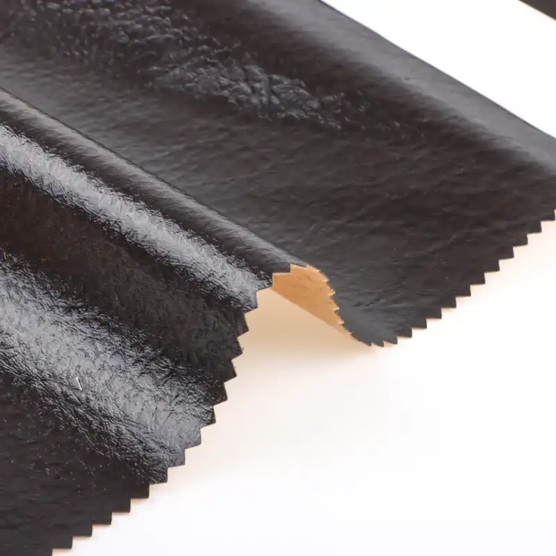 China Fabric for Jackets,Leggings,Overcoat PU Woven Blended Fabric Polyester Brown and black color buy from China wholesaler bulk order at wholesale price free worldwide shipping Alibaba